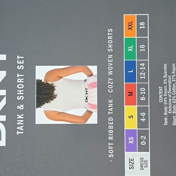 DKNY Tank and Shorts Set - Picture 3 of 4